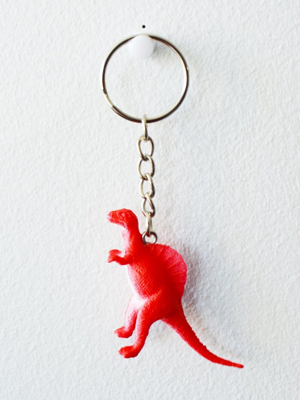 ❤️ Red Spinosaurus Dinosaur Keychain